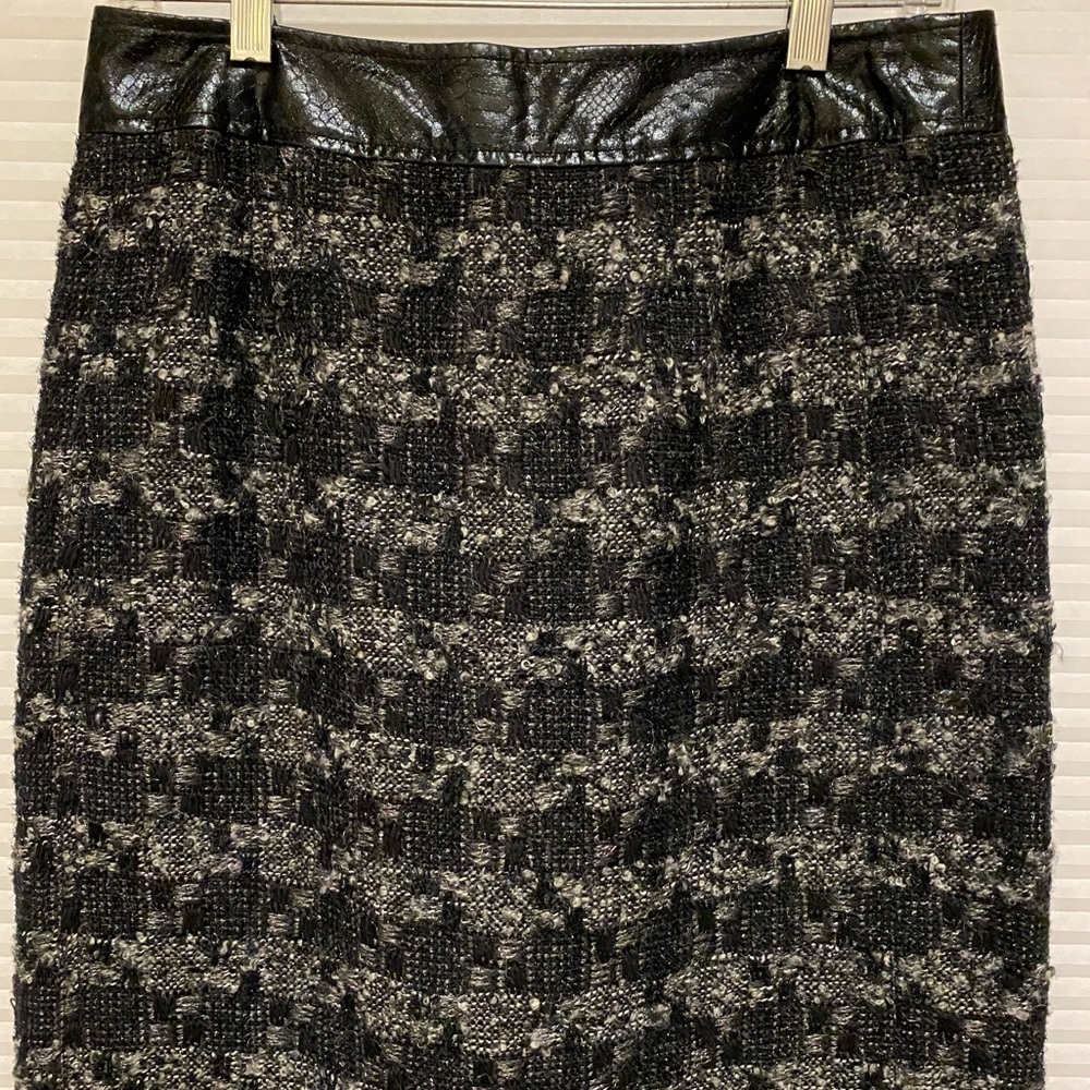 Tory Burch Tweed Patterned Knee-Length Skirt